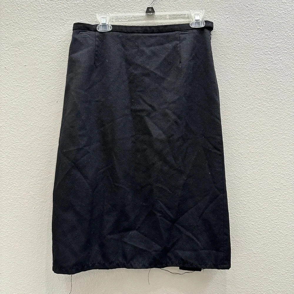 Pendleton Wool Skirt Womens Size 12 Fits 8 Virgin Wool Zip Pencil Midi Skirt - Picture 1 of 4